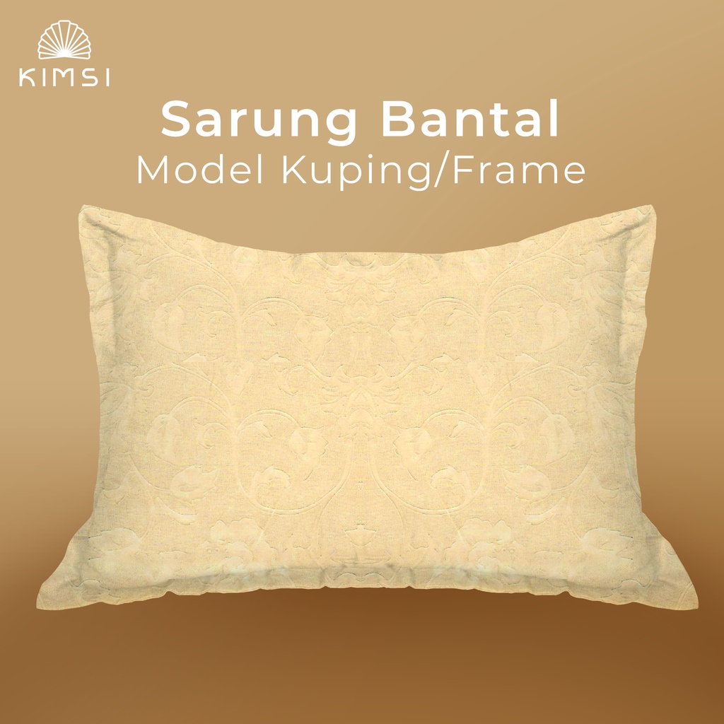 Jual Sarung Bantal Tidur Kepala / Guling Set Model Kuping/Frame Kimsi ...