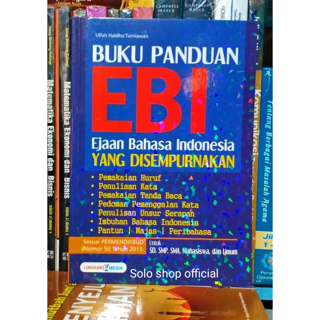 Jual Buku EBI EYD Panduan EBI Ejaan Bahasa Indonesia Yang Disempurnakan ...