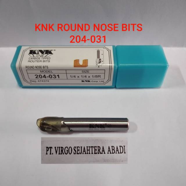 Jual ROUND NOSE BITS KNK 204-031 MATA PROFIL ROUTER BITS KNK 204 - 031 ...