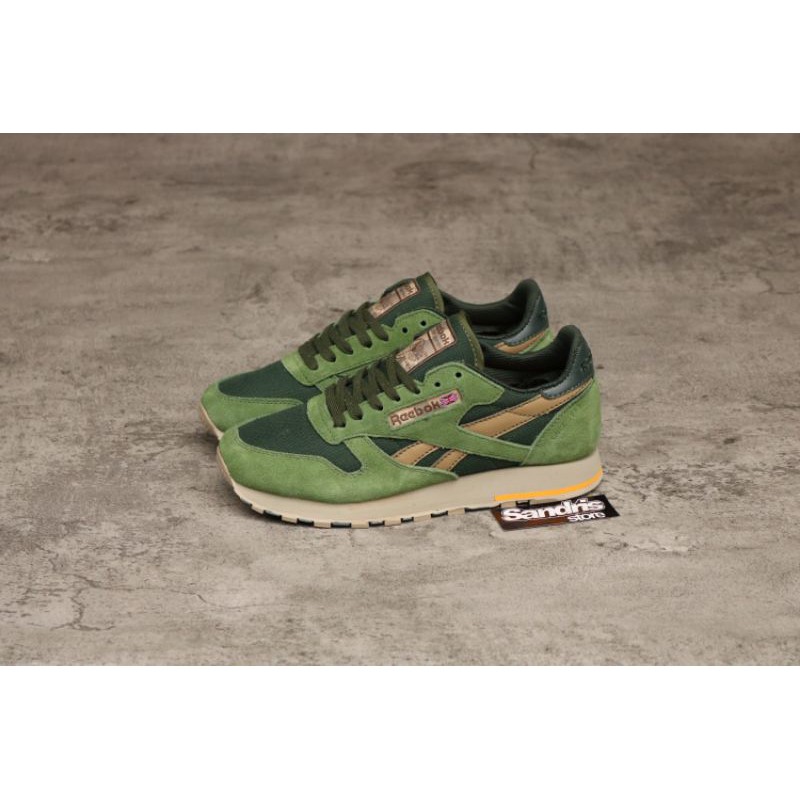 Jual Reebok Classic Leather Utility Olive | Shopee Indonesia