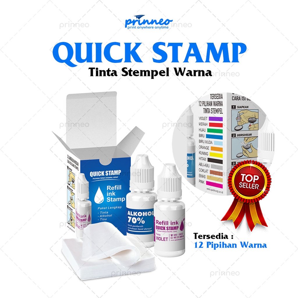 Jual TINTA STAMPEL, TINTA CAP STEMPEL, ISI TINTA STEMPEL, TINTA REFILL ...