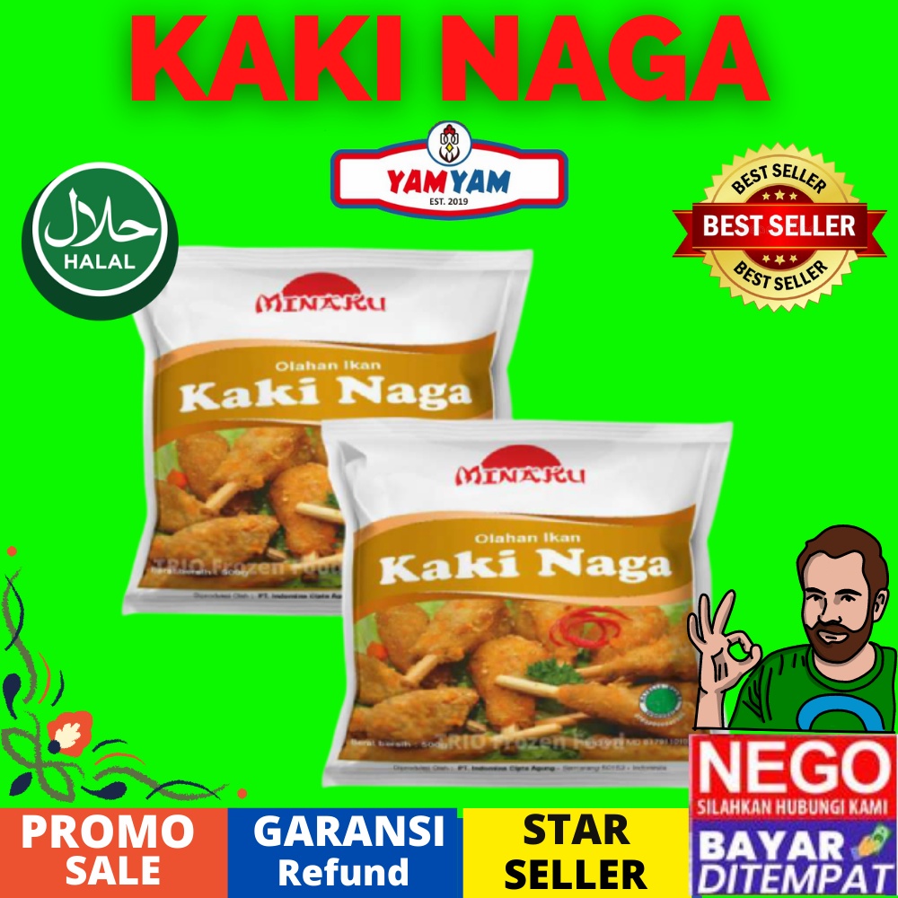 Jual Minaku Kaki Naga 200gr 500gr Gram Olahan Ikan Seafood Seafoods