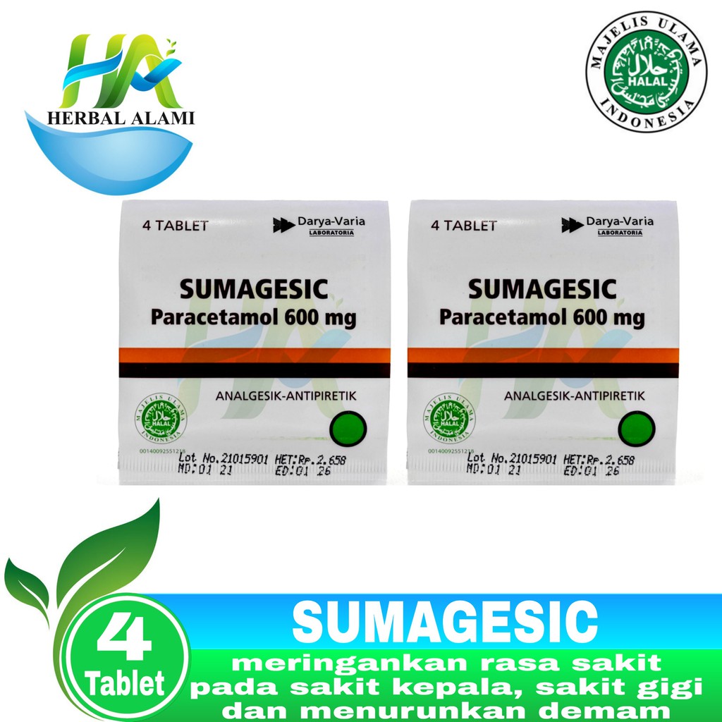 Jual Sumagesic Paracetamol 600mg - Obat sakit kepala sakit gigi dan ...