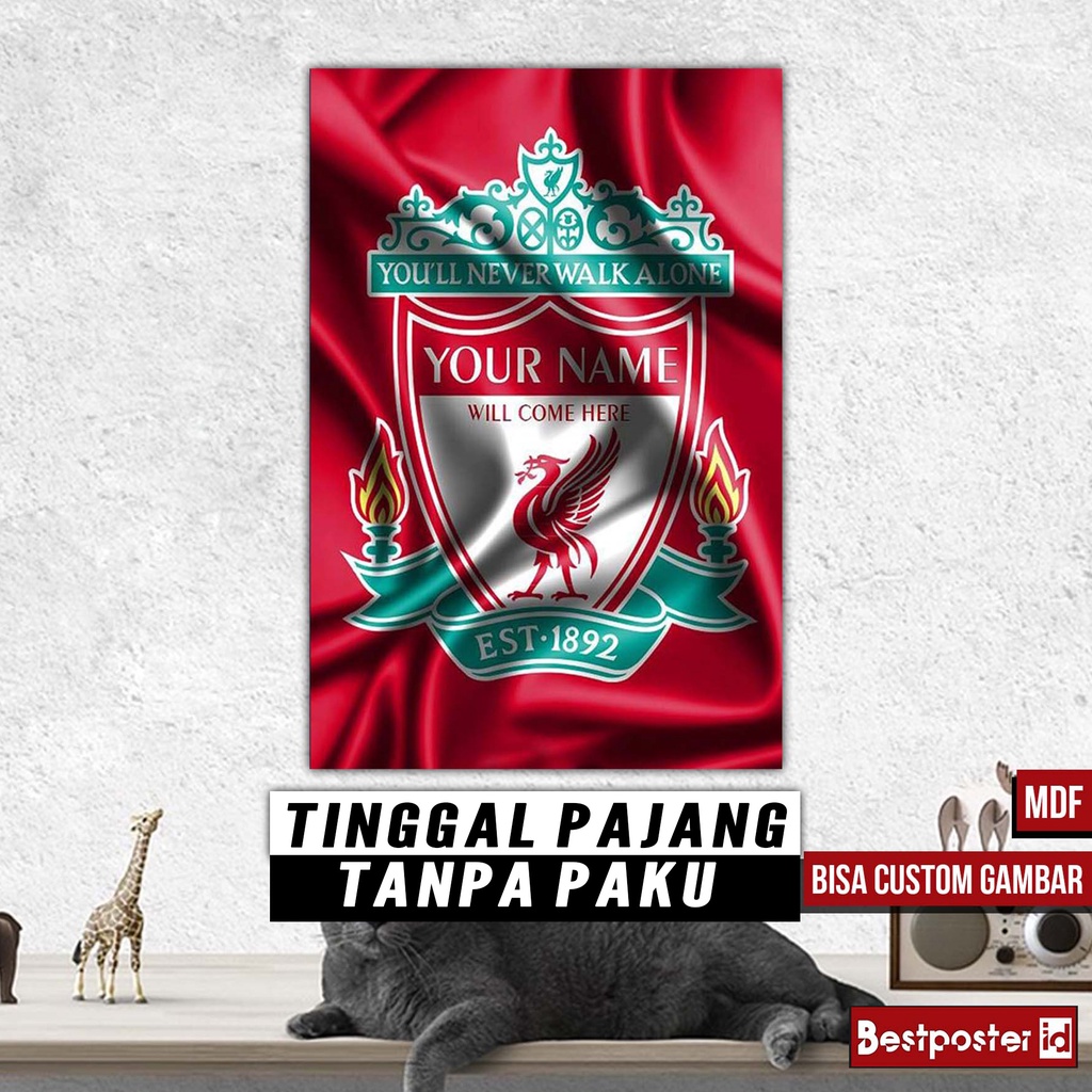 Jual Poster Dinding LIVERPOOL Frame Kayu BOLA MDF00138 | Shopee Indonesia