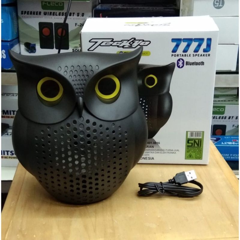 Jual Speaker Bluetooth GMC Tekyo 777J model Burung Hantu Super Bass