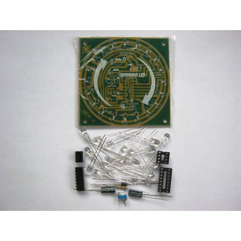 Jual DIY PCB dan Komponen Running Led Berputar SL10/20A Led Superbright ...
