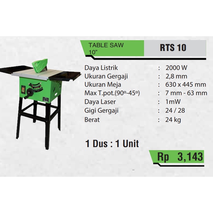 Jual Table Saw 10