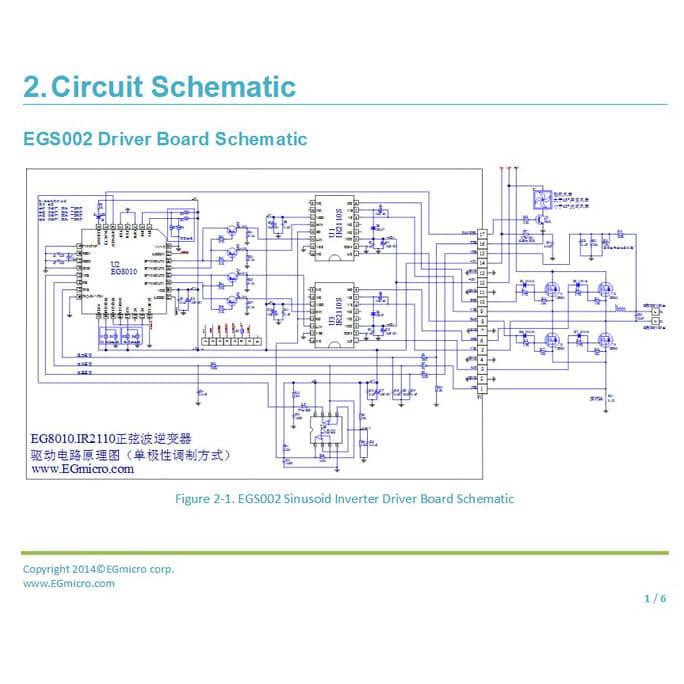 Description: EGS002 Sinusoid Inverter Driver Board User, 44% OFF