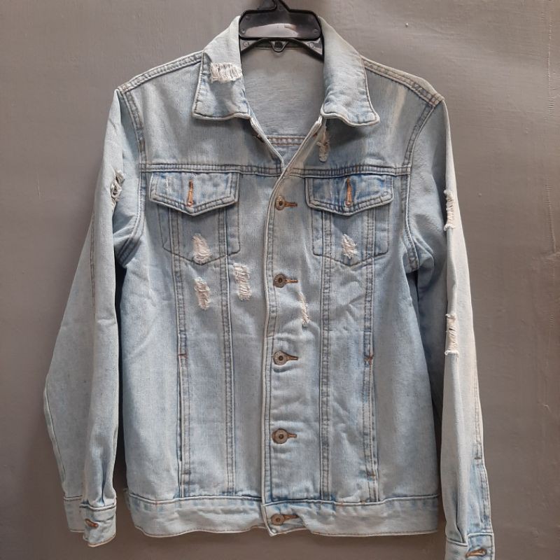 Ripped on sale jeans jaket