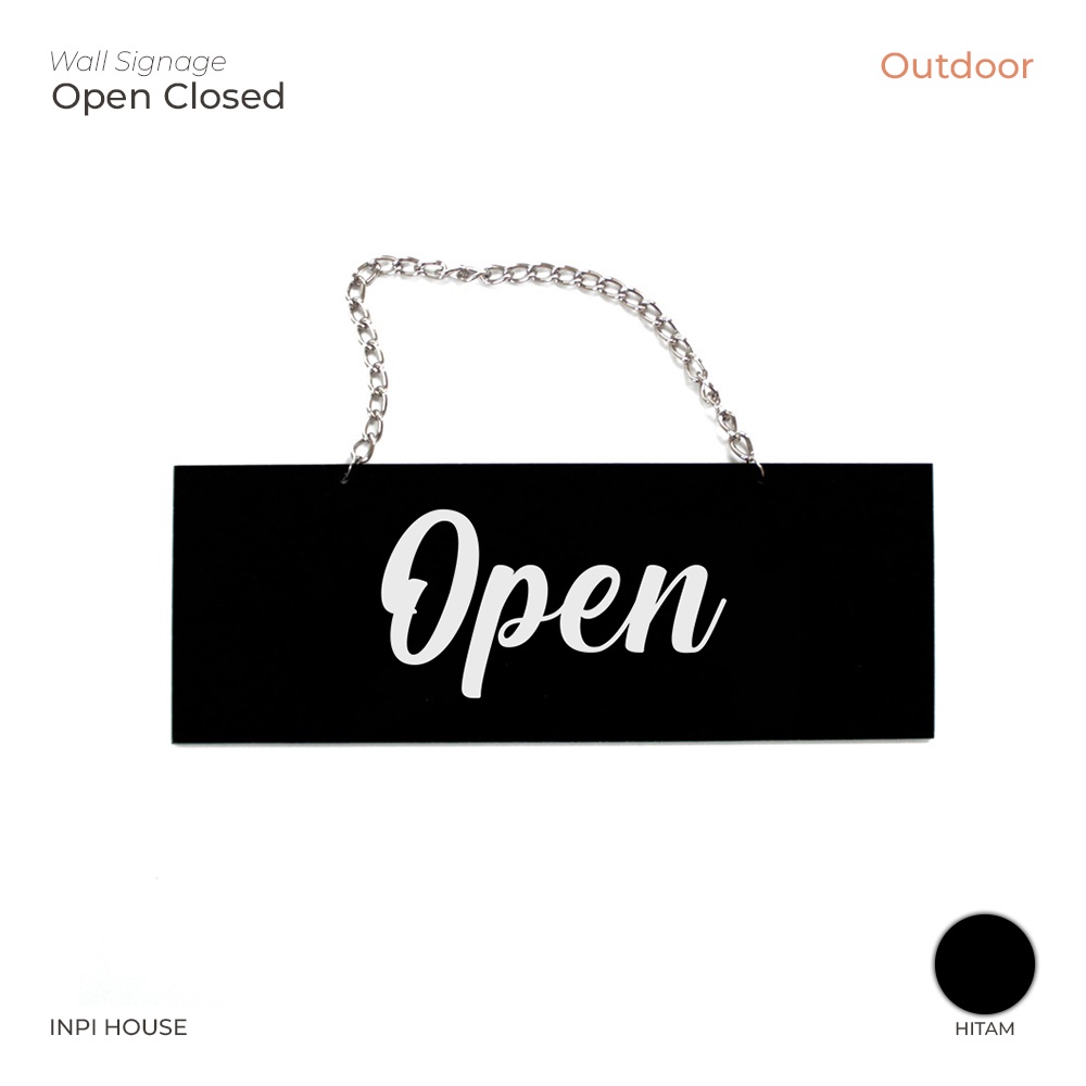 Jual open closed signage - papan akrilik - sign board open closed ...