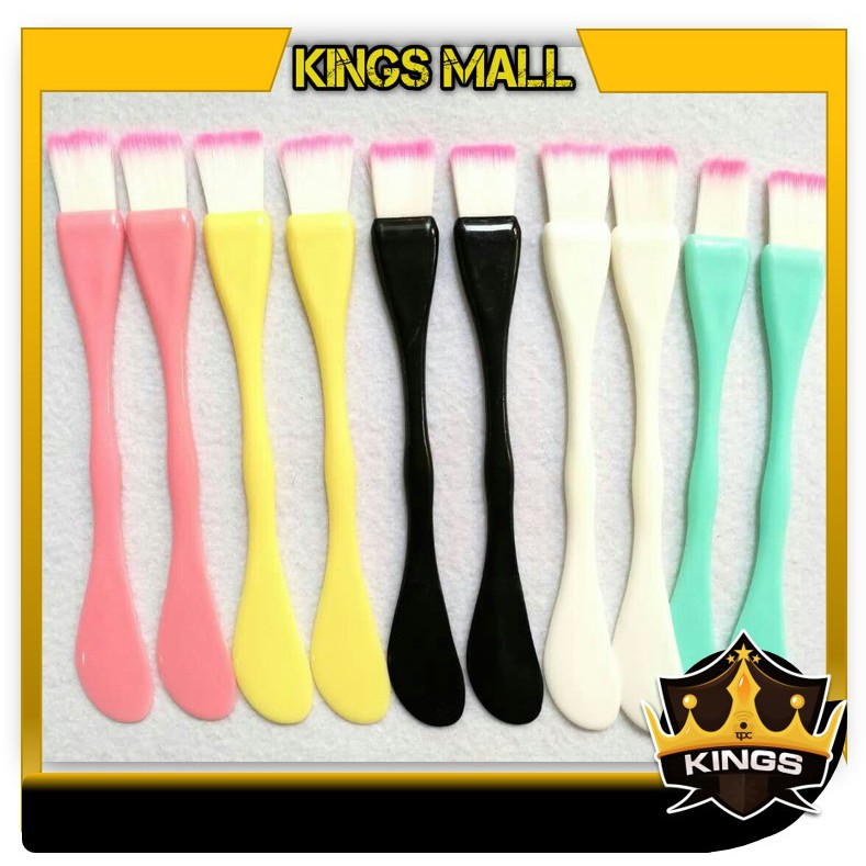 KINGS K5021 Kuas Masker Wajah  2 In 1 / Facial Mud Mask Brush / Spatula 2 in 1