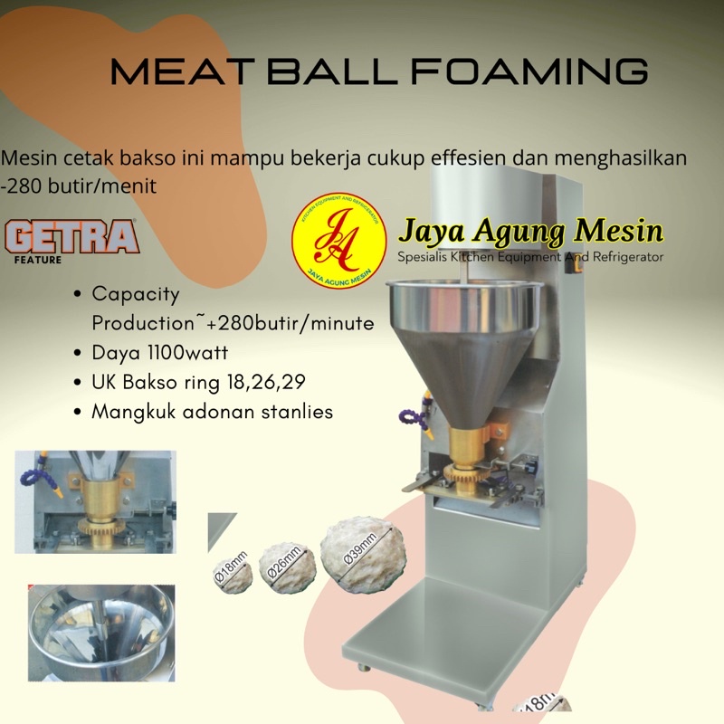 Jual Mesin Pencetak Bakso Sj 280 Getra Mesin Cetak Bakso Mesin Bakso Sj