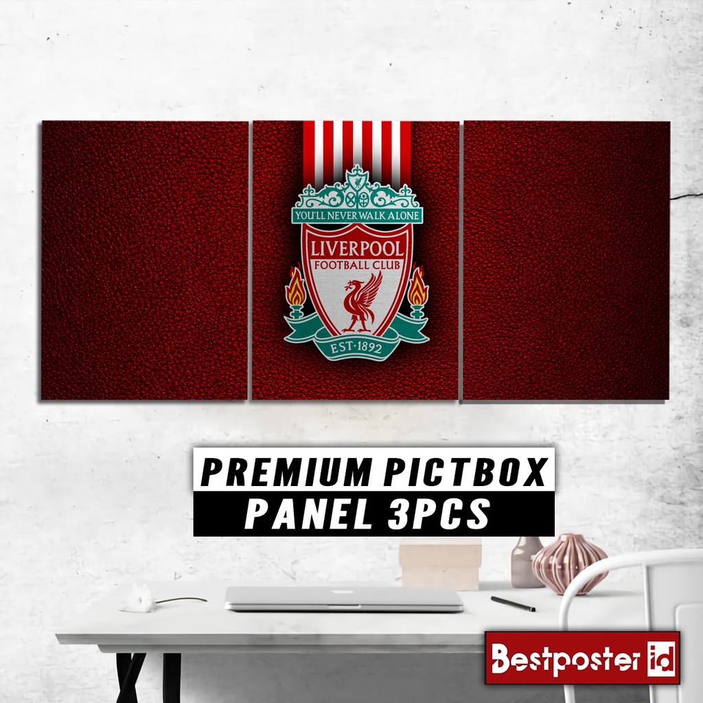 Jual Poster Dinding PANEL LIVERPOOL Frame Kayu Tebal BOLA PICTBOX00088 ...