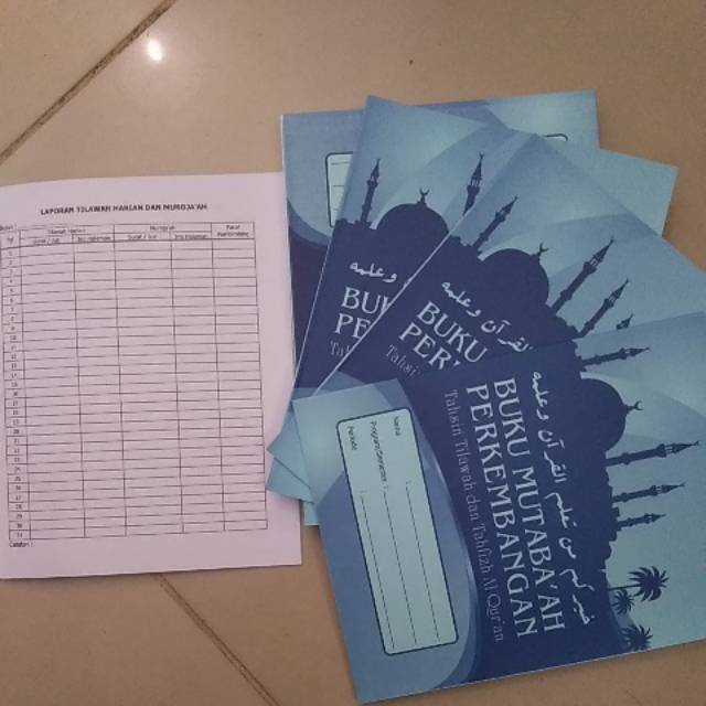 Jual Buku Mutaba'ah Perkembangan Tahsin Tilawah dan Tahfidz Al-Qur'an ...