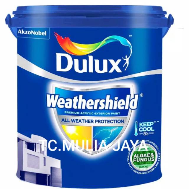 Jual Dulux Weathershield Cat Tembok Exterior Warna Ready Mix 2 5l