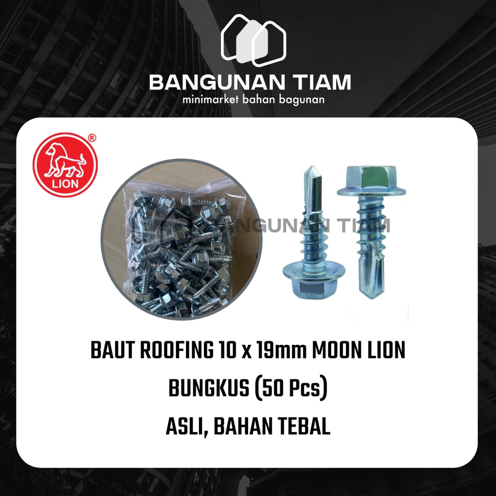 Jual BAUT ROOFING 10 X 19 (2 Cm) BUNGKUS (50 Pcs) ASLI 100% ORI ...