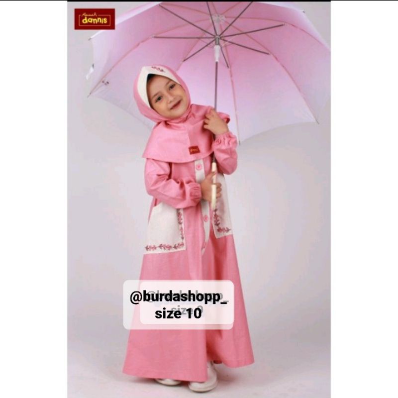 Jual BAJU MUSLIM ANAK DANNIS PEREMPUAN SIZE 9, 10( BAJU LEBARAN