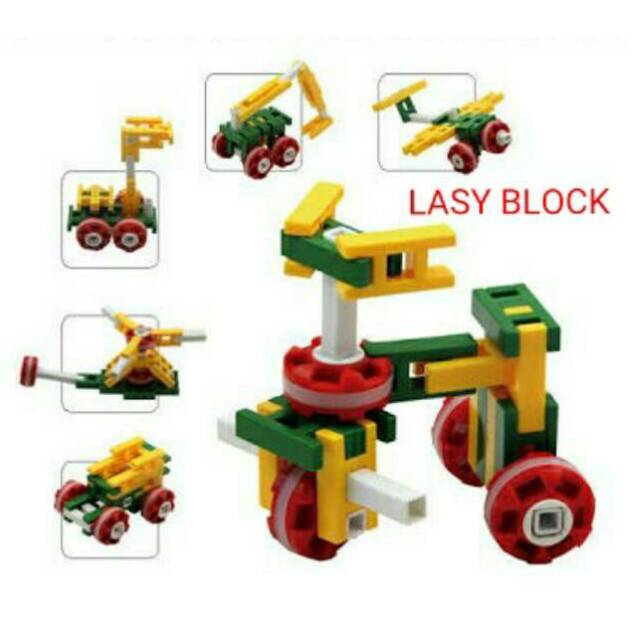 Jual Creative Block Lasy Tas Block Mainan Puzzle Edukasi