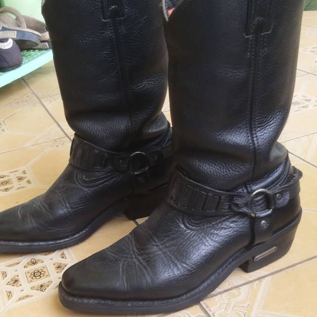 Sepatu boot cheap harley davidson