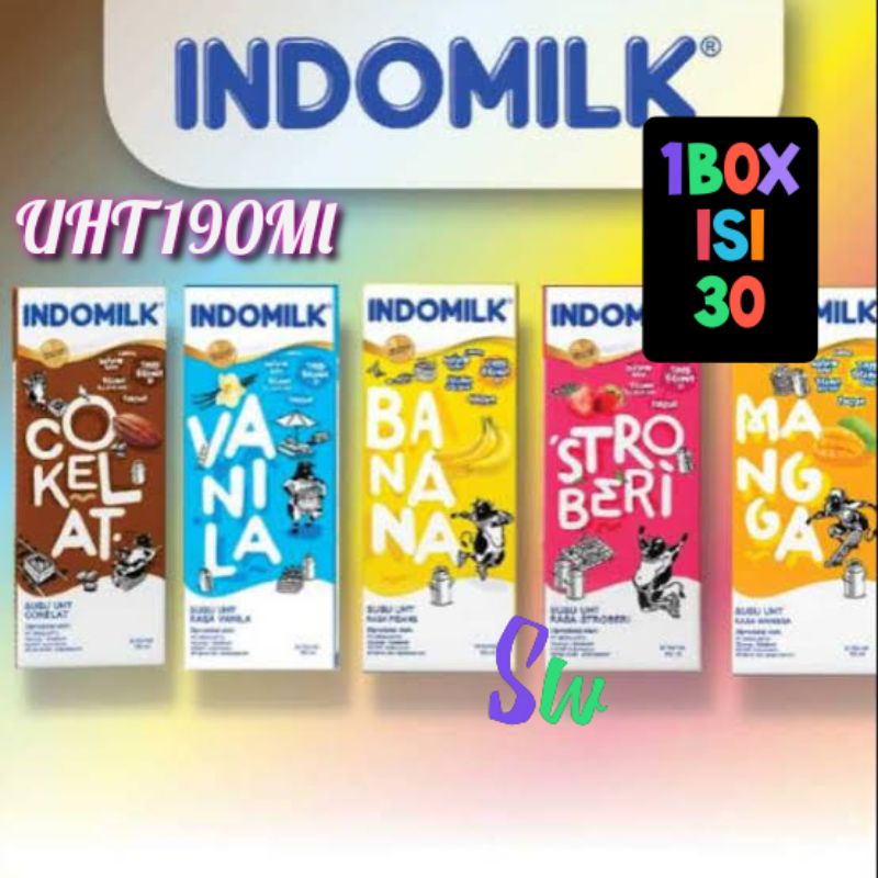 Jual Susu Uht Indomilk Kotak 190 Ml Shopee Indonesia 3370