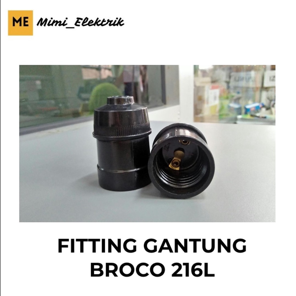 Jual Broco Fitting Gantung Hitam L Shopee Indonesia