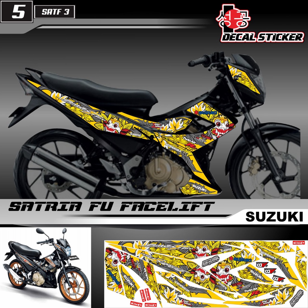 Jual SATF 3 DECAL STICKER SATRIA FU FACELIFT BARONG | Shopee Indonesia