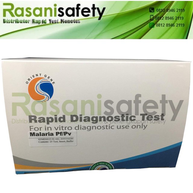Jual Rapid Test Orient Gene Device Virus Penyakit Malaria PF / PV ...