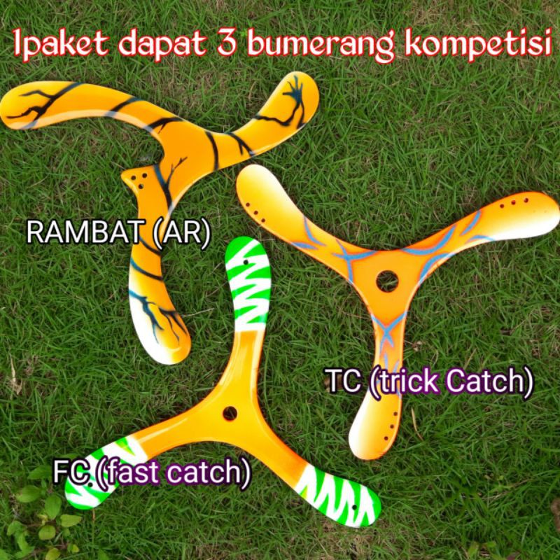 Jual Bumerang Outdoor Bumerang Kompetisi 1 paket isi 3 Bumerang ...