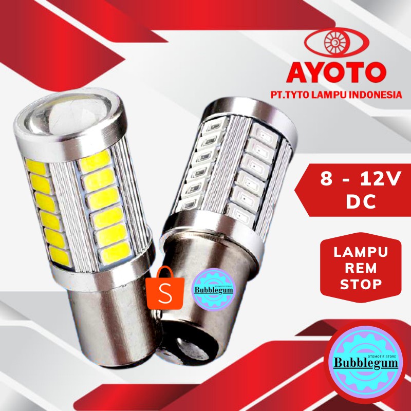 Jual Original Lampu Rem Stop Ayoto Led Strobo Arus Dc Warna Merah