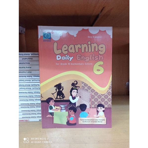 Jual Obral Buku Learning Daily English Kelas 1 2 3 4 5 6 Sd K13 Edisi