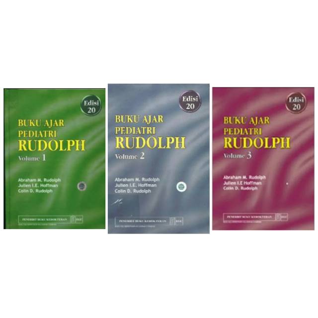 Jual Buku Ajar Pediatri RUDOLPH Edisi 20 Vol 1, 2 & 3 - Abraham Rudolph ...