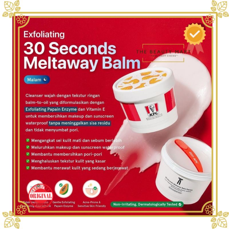 Jual DEAR ME BEAUTY X KFC 30 Seconds Meat Away Balm Papaya 100ml ...