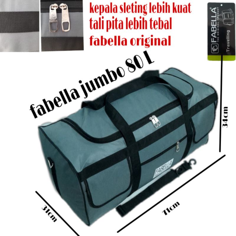 Jual Tas pakaian besar 80 L Travel bag tas mudik jumbo tas pakaian
