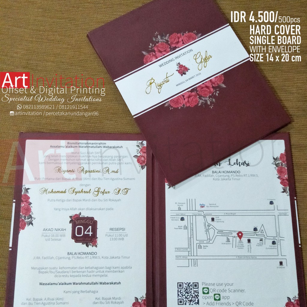 Jual Undangan Pernikahan Hardcover | Shopee Indonesia