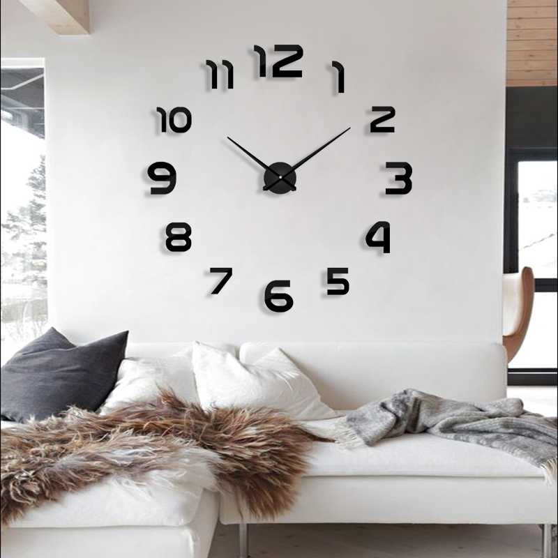 Jual Jam Dinding DIY Giant Wall Clock Quartz 80-130cm - DIY-105/jam