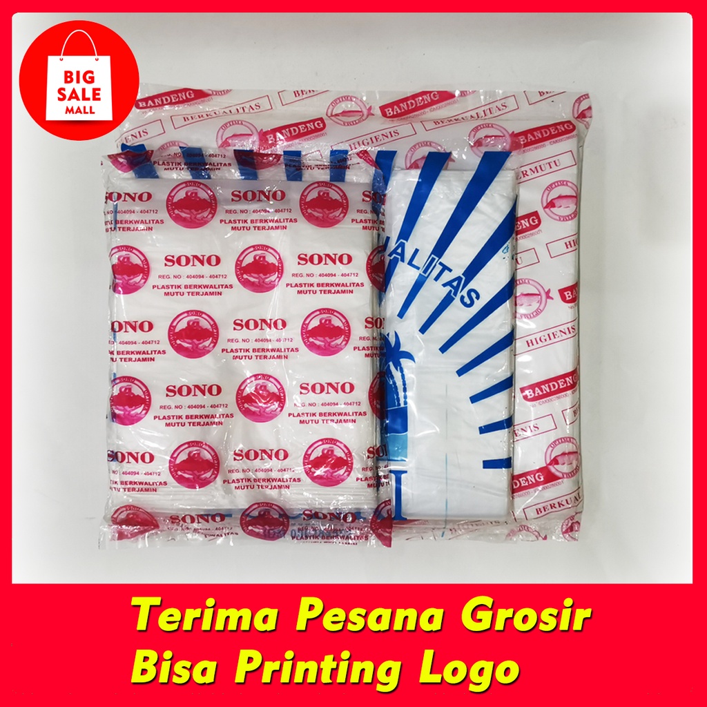 Jual Kantong Plastik Kresek Bening Ukuran 15x3424x4228x4835x58cm Transparen Ekonomis Food 1467