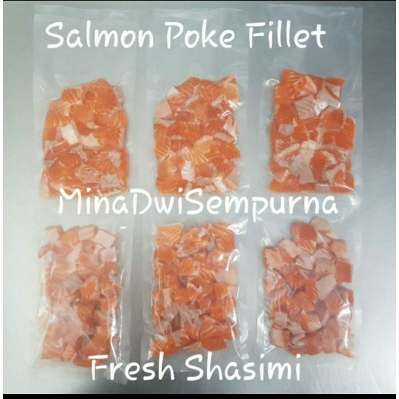 Jual Salmon Poke Fillet / Salmon Cube Steak 250gr | Shopee Indonesia