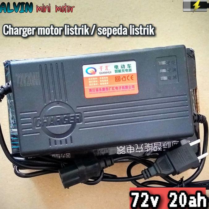 Jual Hanya Disini] Charger 72V 20Ah Motor Listrik Sepeda Listrik Molis ...