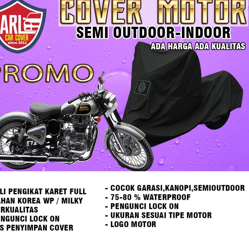 Jual COVER MOTOR ROYAL ENFIELD INDOOR SEMI OUTDOOR BE6 QA Murah
