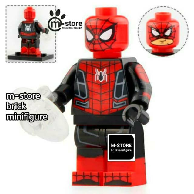 Jual brick spider-man far from home spiderman spider man block mini toy ...