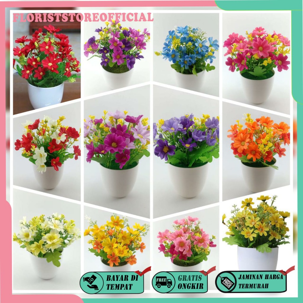 Jual COD BUNGA DAISY BUNGA PLASTIK BUNGA ARTIFISIAL BUNGA PAJANGAN ...