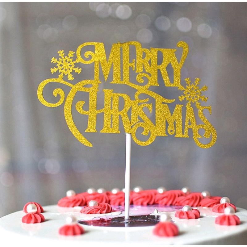 Kerst Taart Decoraties Toppers (10 Stuk Deluxe Set) Cupcake Topper Taart Decoratie Stukken Vrolijk Kerstmis
