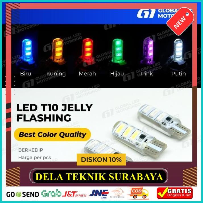 Jual LED T10 JELLY FLASHING TERBARU | Shopee Indonesia