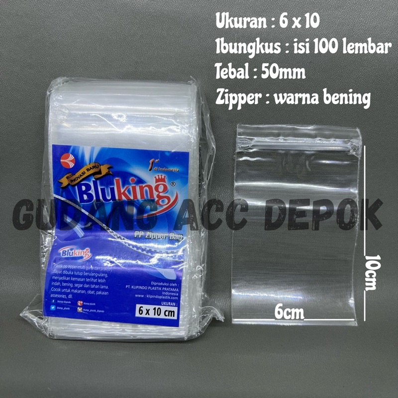 Jual Plastik Klip PP Bening 6x10 Cm / Plastik Kripik 6x10 Cm Tebal 50 ...