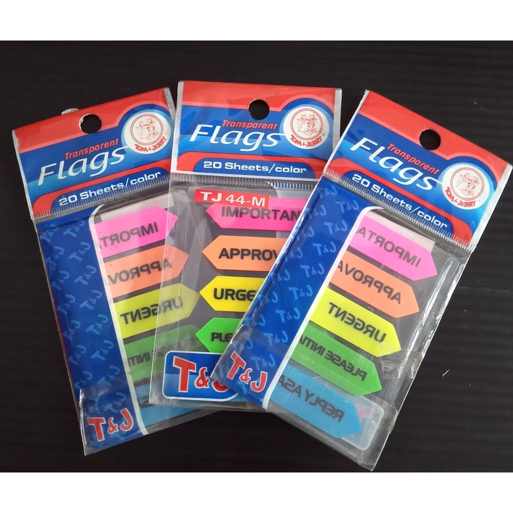 Jual Transparent Flags Tom Jerry Sheets Color Sticky Note Tj