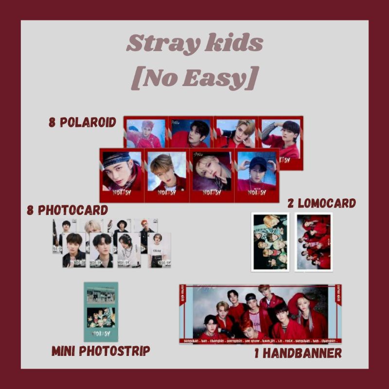 Jual FANKIT STRAY KIDS - NOEASY/PHOTOCARD STRAY KIDS | Shopee Indonesia