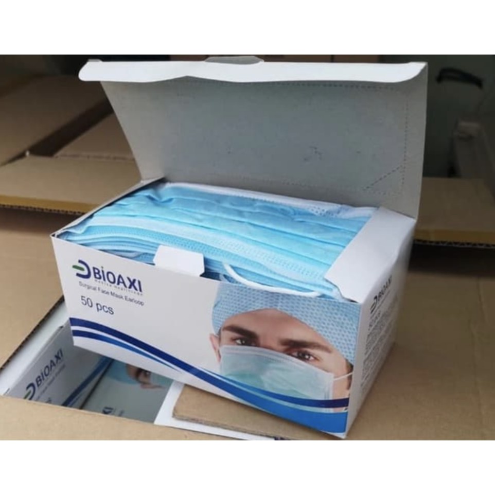 Jual BIO AXI MASKER 3 PLY READY STOCK BANYAK ORIGINAL | Shopee Indonesia