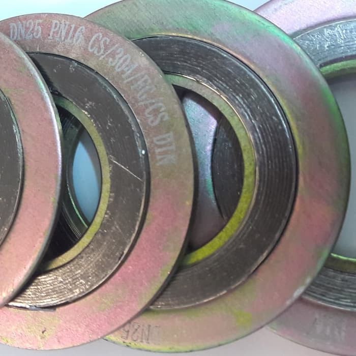 Jual SPIRAL WOUND GASKET DN25 PN16 IOR CS CS ( SWG 1" CARBON STEEL