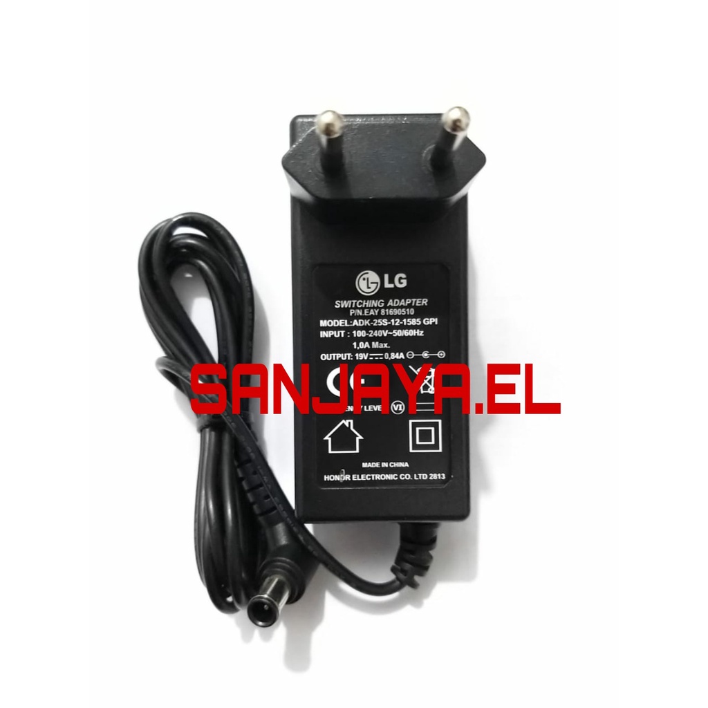 Promo Charger Casan Adaptor Monitor LG TV LED LCD LG 19V 2.53A DA-48G19
