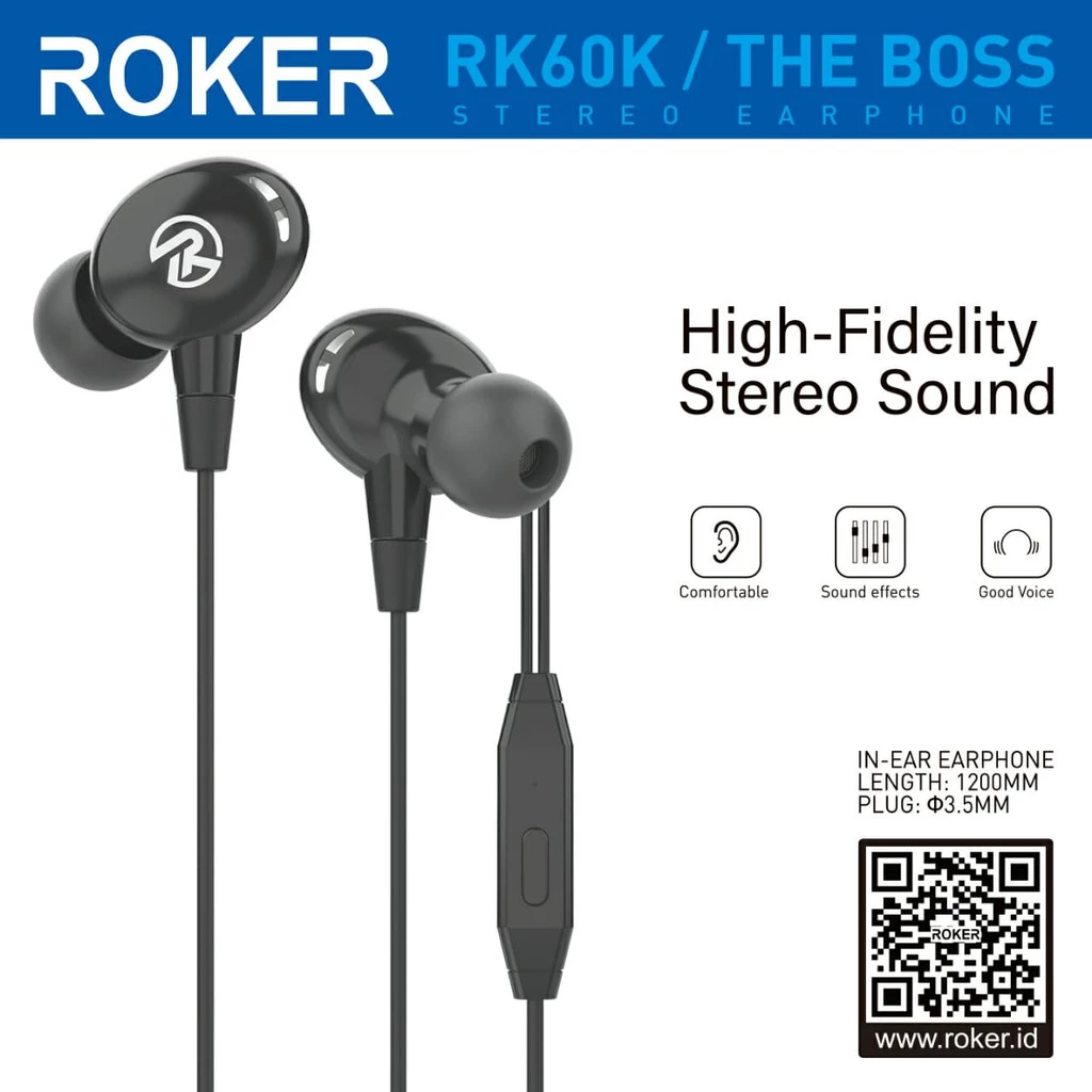Handsfree/Earphone Roker The Boss